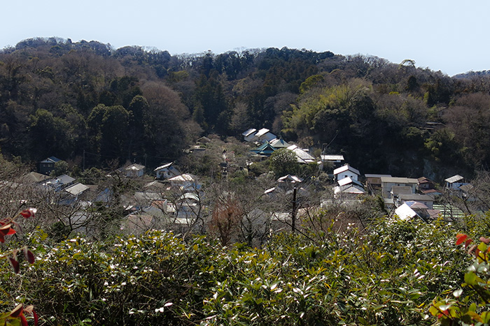 北鎌倉　円覚寺の弁天茶屋からの眺望