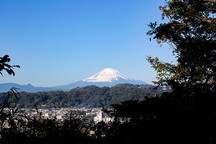 鎌倉　妙法寺から見る富士山