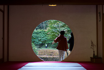北鎌倉　明月院の丸窓