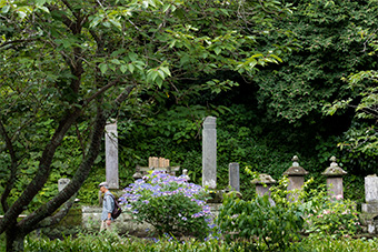 鎌倉　妙本寺の比企一族墓所