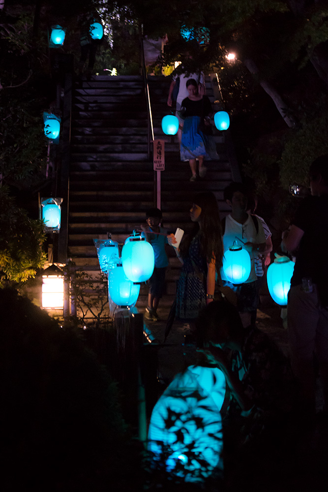 提灯もってぶらっと境内をお散歩 長谷寺 楽しい鎌倉