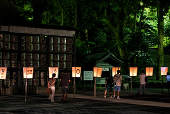 鎌倉　鶴岡八幡宮のぼんぼり祭