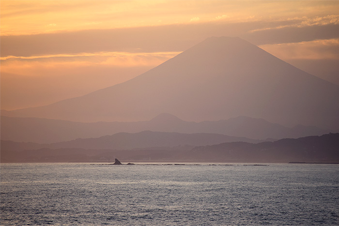 江ノ島からの夕景色