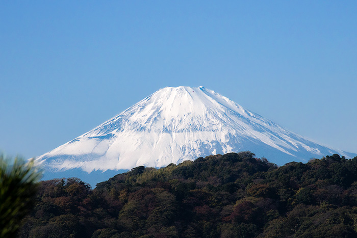 鎌倉　大町から見る富士山