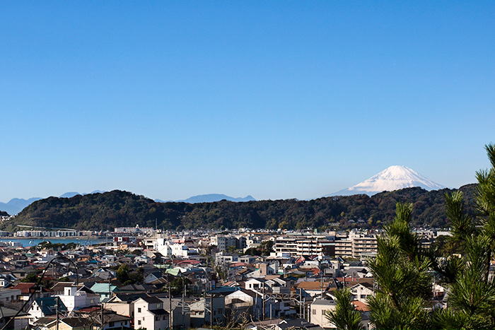 鎌倉　安国論寺から見る富士山